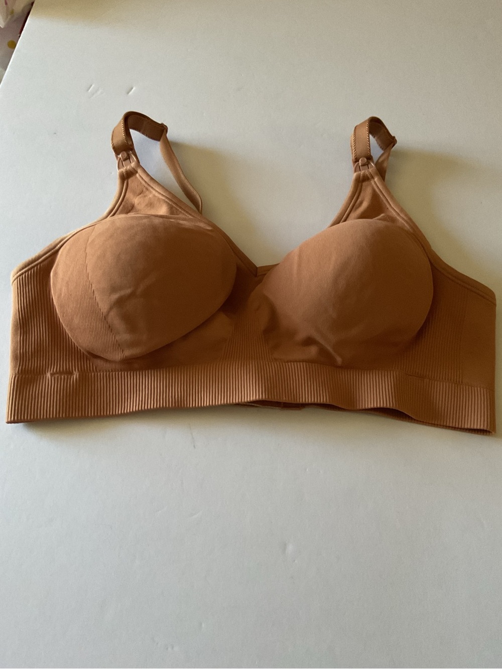 BRAVADO 1401VBA BODY SILK SEAMLESS NURSING BRA IN CINNAMON LARGE NWOT
